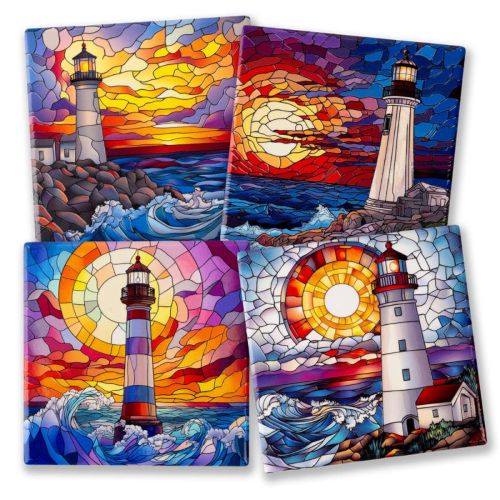 Lighthouses Coaster Set