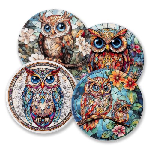 Owls Coaster Set
