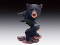 Bear Head with Cub Figurine